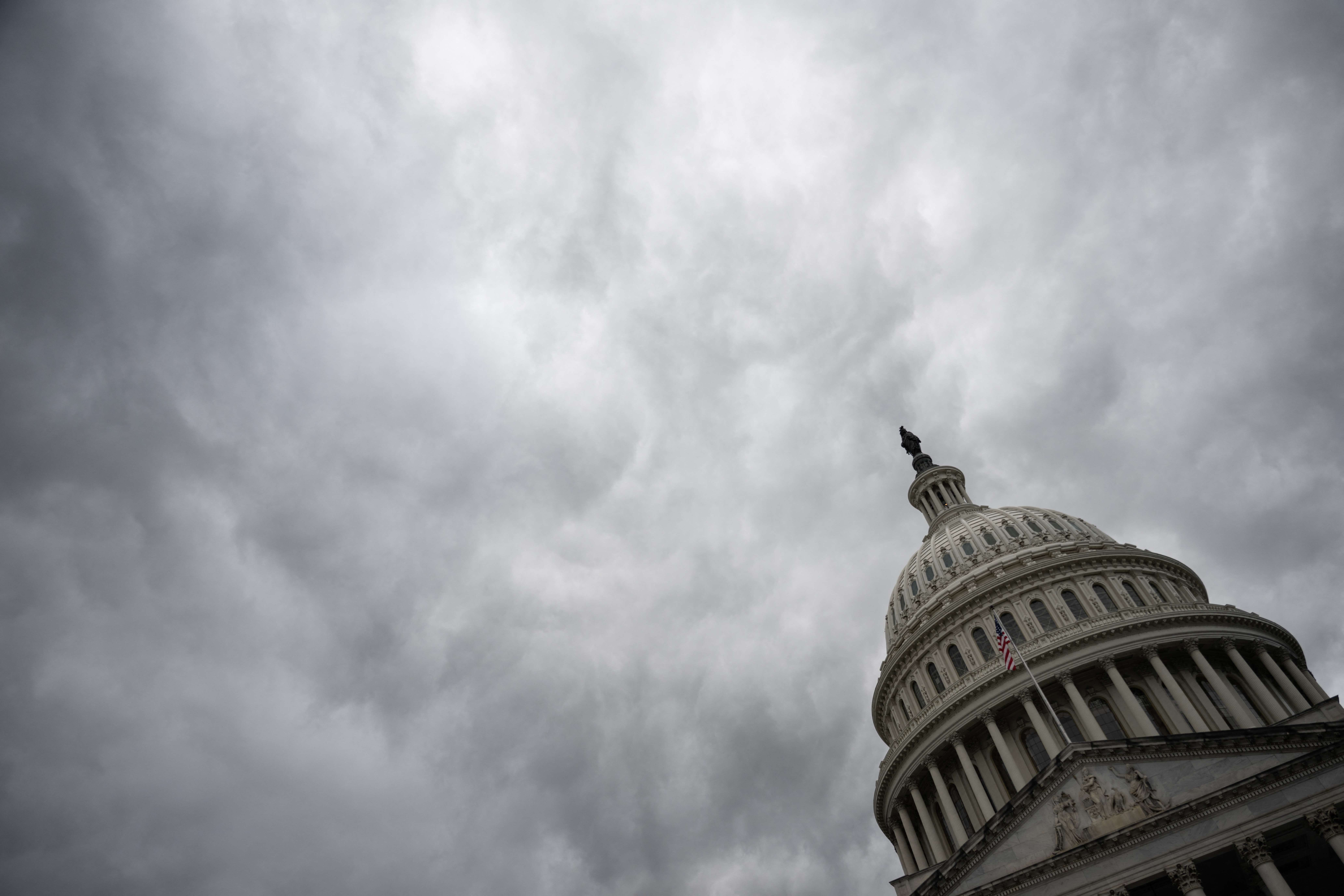 The dome of the U.S Capitol is seen on the 8th day of the government shutdown on Oct. 8.